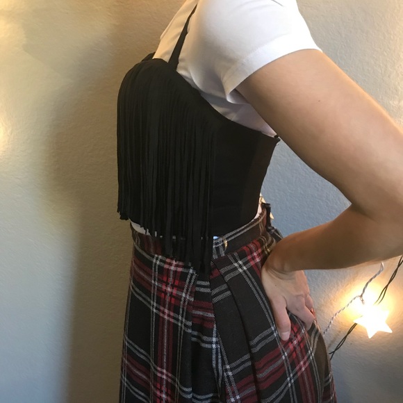 LAST CHANCE* Bohemian Fringe Bustier Top - Picture 7 of 8